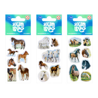 STICKERS 6,6X18CM HORSES 3