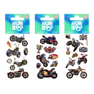 STICKERS 6,6X18CM MOTOCYCLES 2