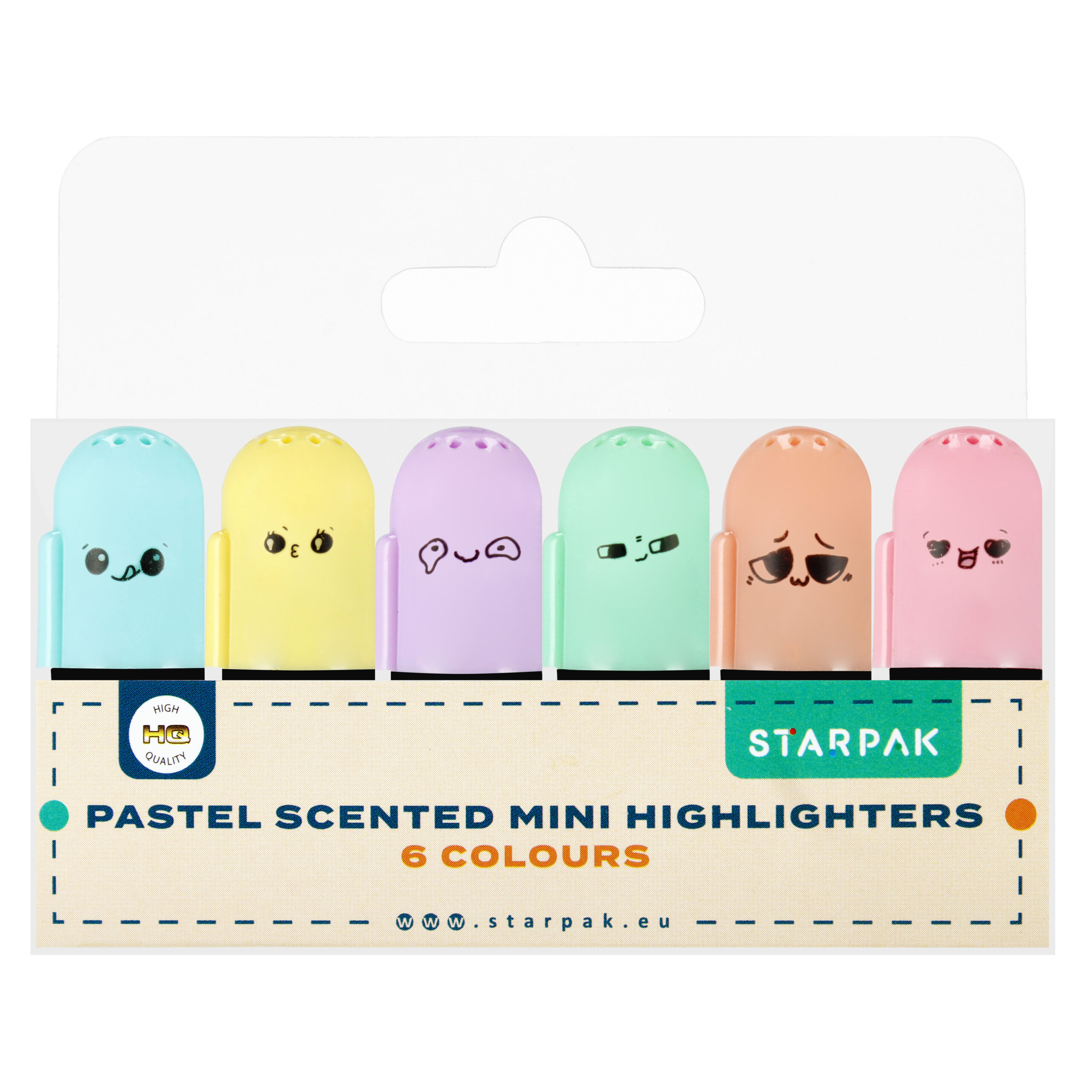 MINI HIGHLIGHTERS 6 COL. PASTEL