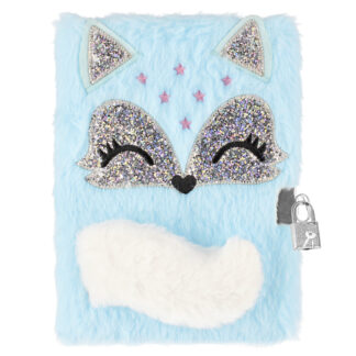 PLUSH DIARY WITH LOCK FOX A5