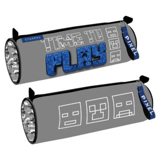 PENCIL CASE  STK-16 PIXEL GREY