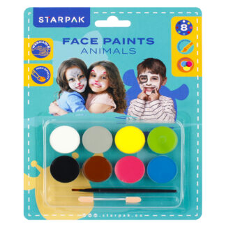 FACE PAINTS 8 COL. ANIMALS