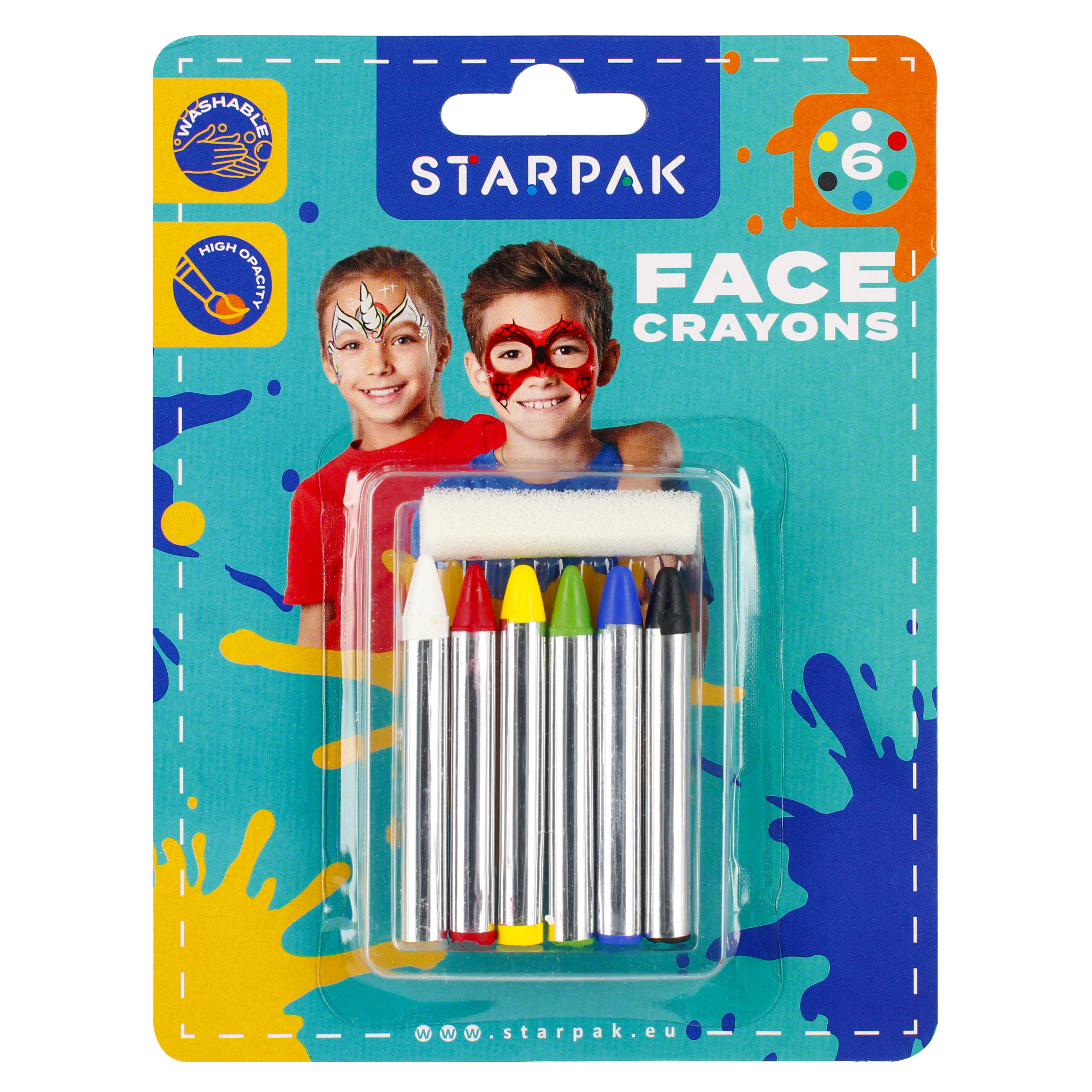 FACE CRAYONS 6COL.