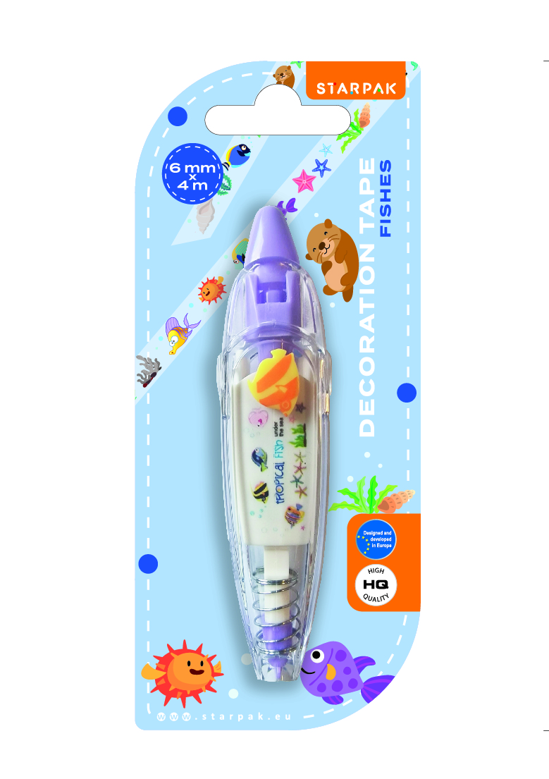 DECORATION TAPE FISHES 6MM X 4M