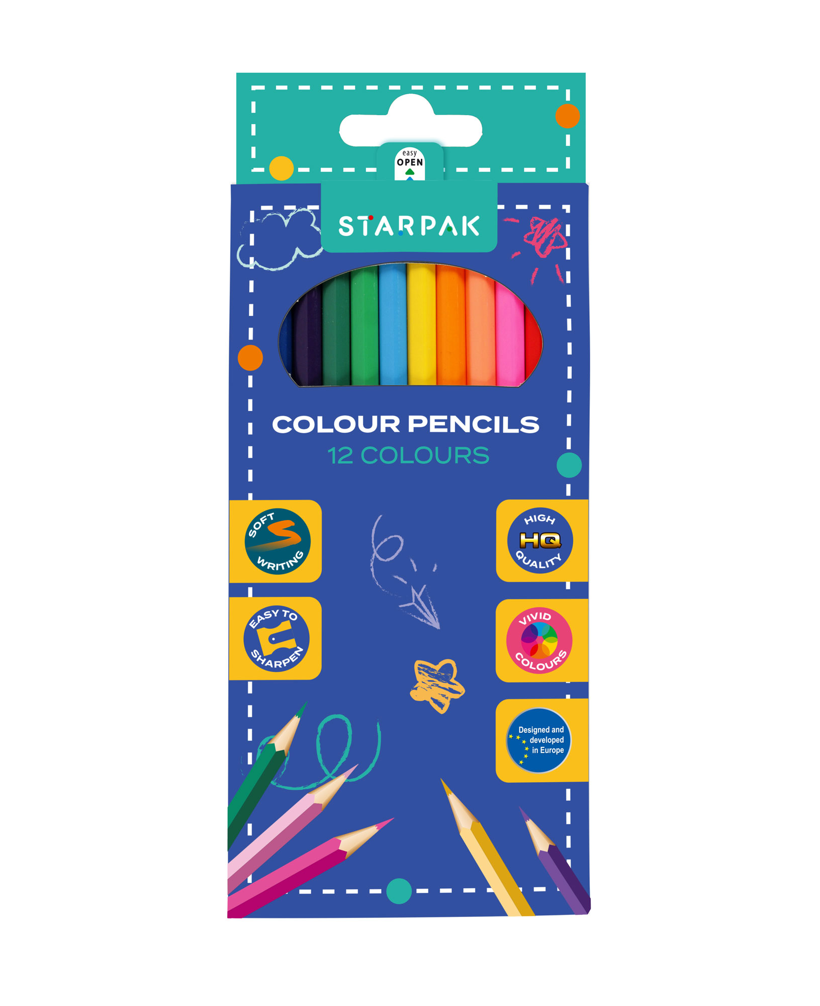 COLOUR PENCILS 12 COL.