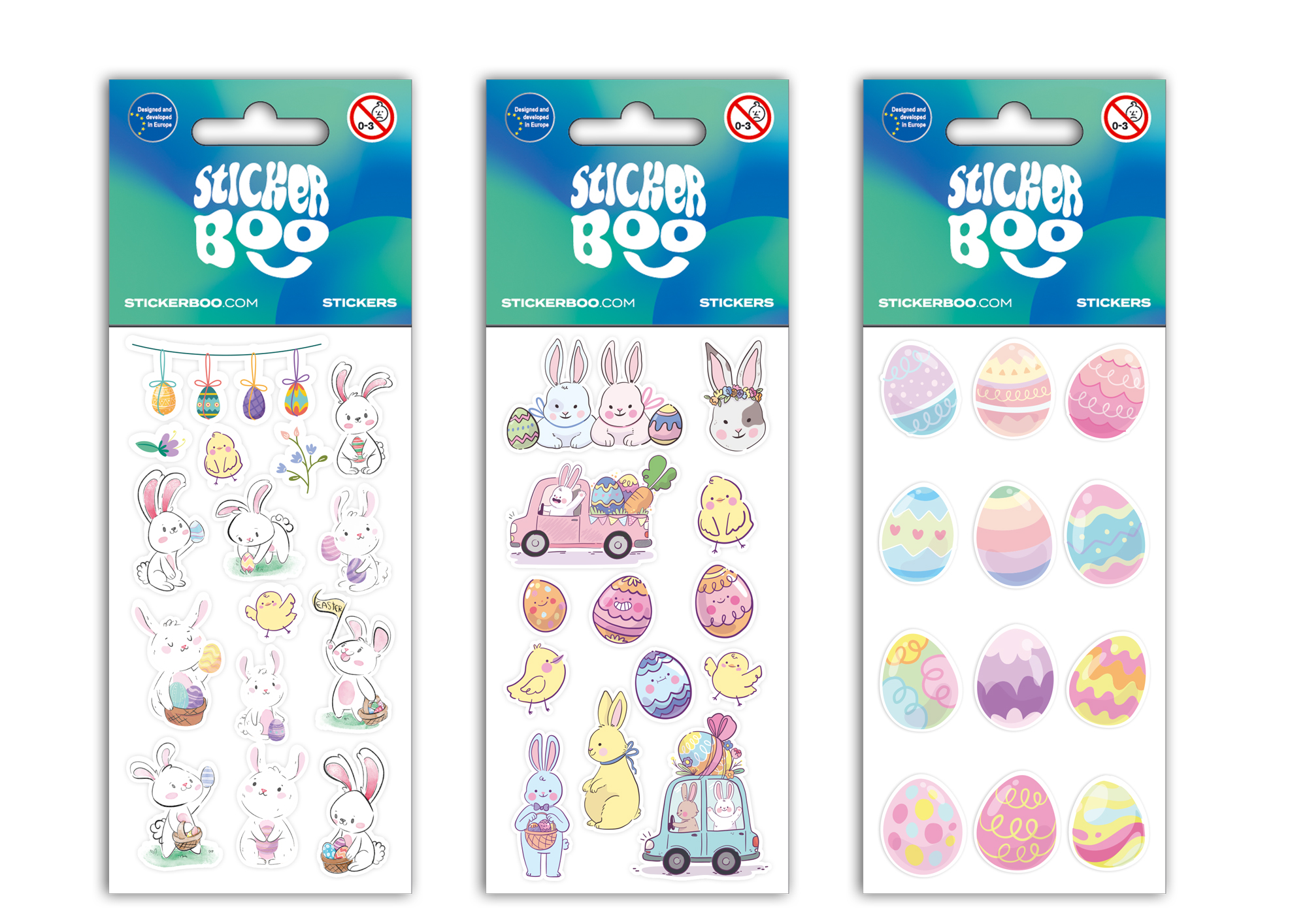 STICKERS 6,6X18CM EASTER 2