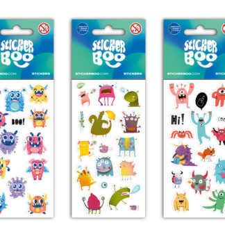 STICKERS 6,6X18CM MONSTERS 2