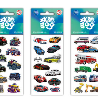 STICKERS 6,6X18CM CARS 4