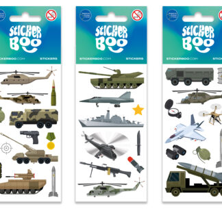STICKERS 6,6X18CM MILITARY 2