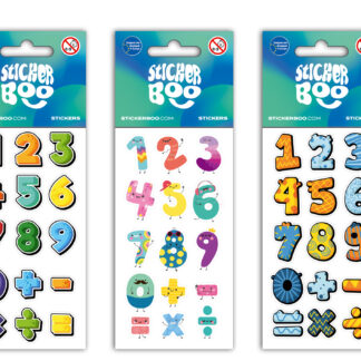 STICKERS 6,6X18CM DIGITS 3