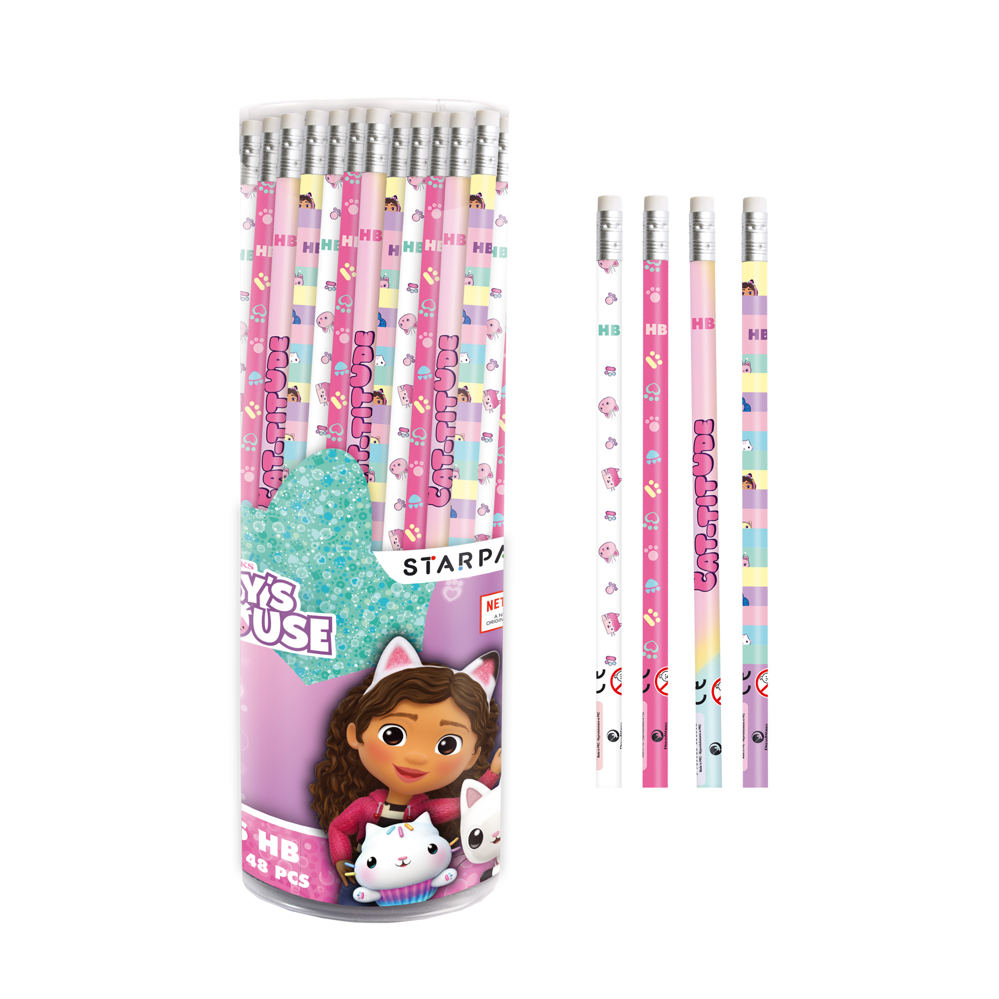 PENCIL WITH ERASER 48 PCS