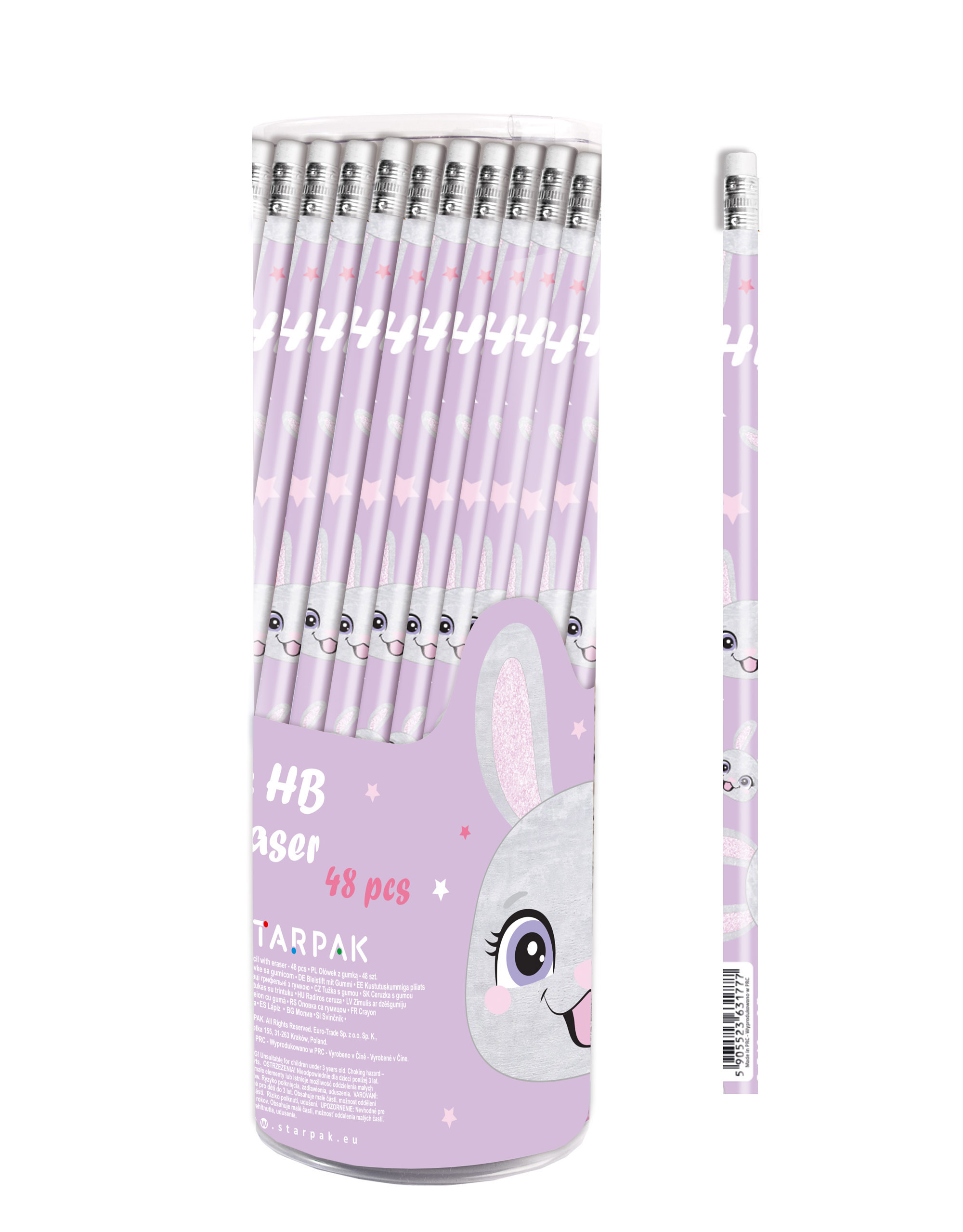 PENCIL WITH ERASER 48 PCS