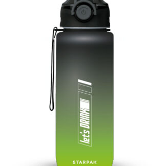WATER BOTTLE 400 ML, GREEN- BLACK