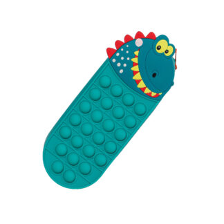 SILICON PENCIL CASE STK POP-IT DINO