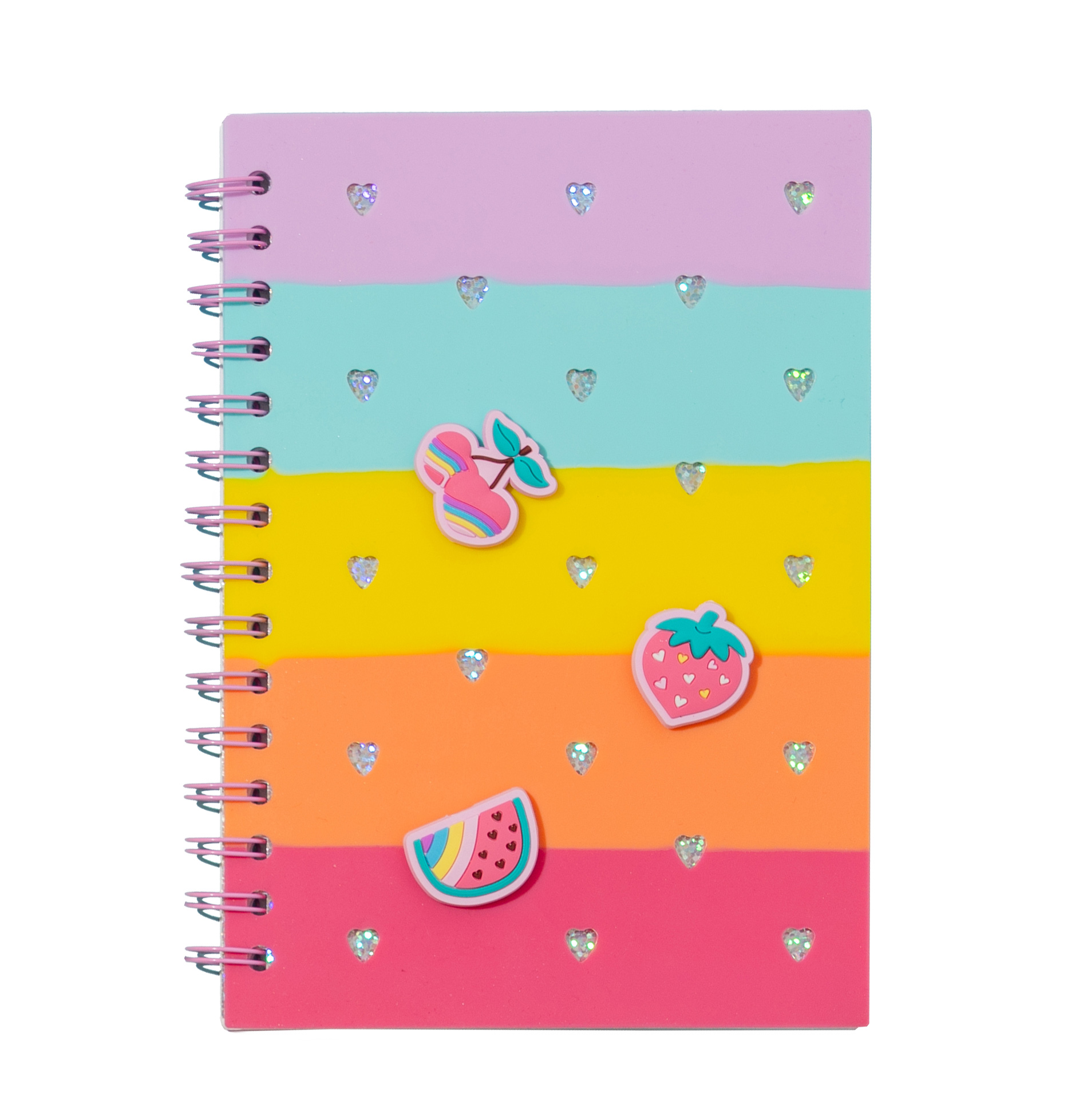 SILICON NOTEBOOK STK FRUITS A5