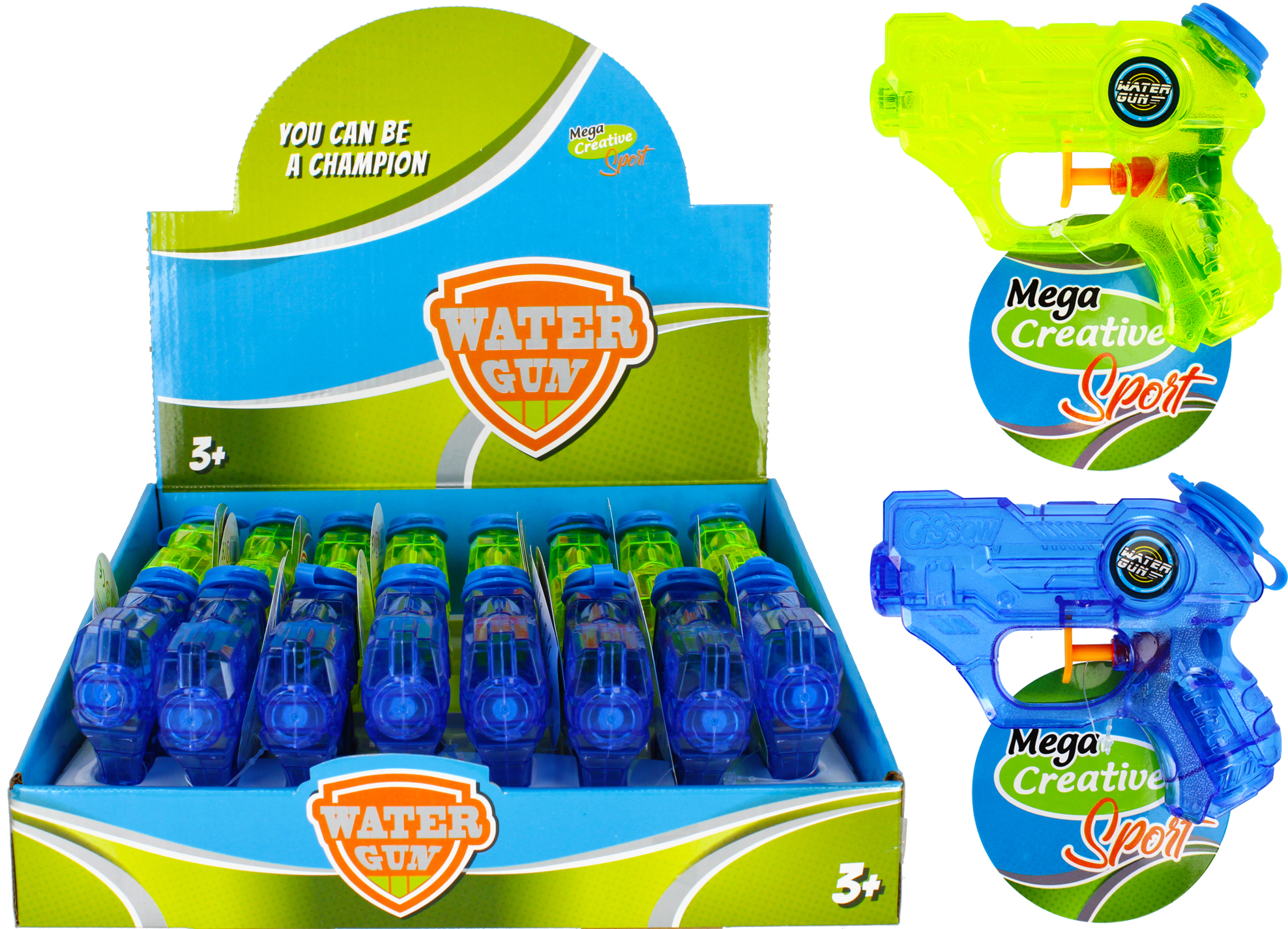 MC SPORT GUN - WATER GUN DISP 12CM