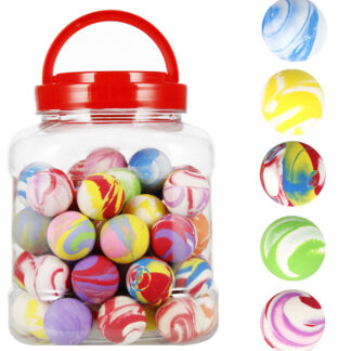 BALL - RUBBER BALL RAINBOW DISP 3CM