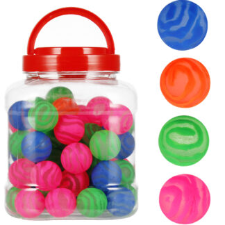 BALL - RUBBER BALL COLOUR MIX DISP 3CM