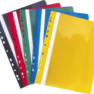 PVC FILE A4 RIGID WITH HOLES GREY