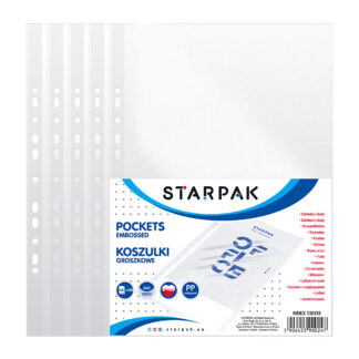 POCKET EMBOSSED A4 PP, 100PCS