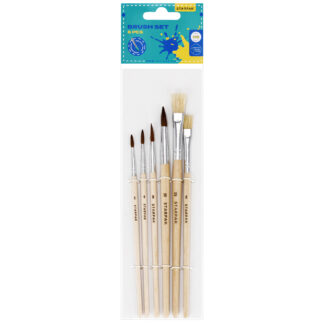 NATURAL BRUSH SET 6 PCS