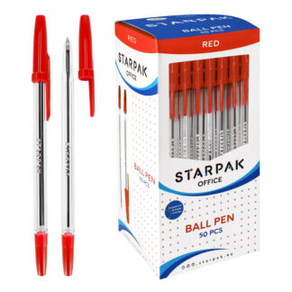 BALL PEN CRISTAL WITH CAP RED