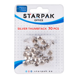 THUMBTACK SILVER, 30 PCS