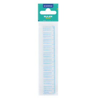 PLASTIC RULER 15CM WITH MULTIPLICATION TABLE