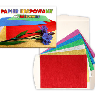 METALIZED CREPE PAPER C4, 6 COL. MIX