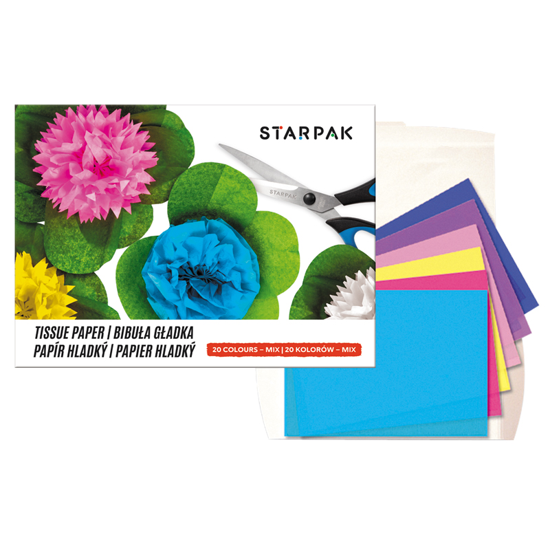 TISSUE PAPER C4, 20 COL. MIX