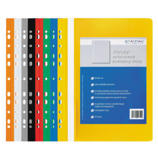 PVC FILE A4 RIGID WITH HOLES ORANGE