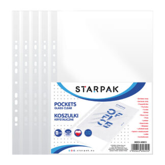 GLASS CLEAR POCKET A4 PP, 100PCS