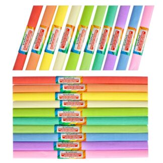 CREPE TISSUE PAPER 50X200CM MIX PASTEL