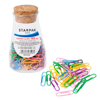 PAPER CLIP 28MM COLOUR, 150 PCS