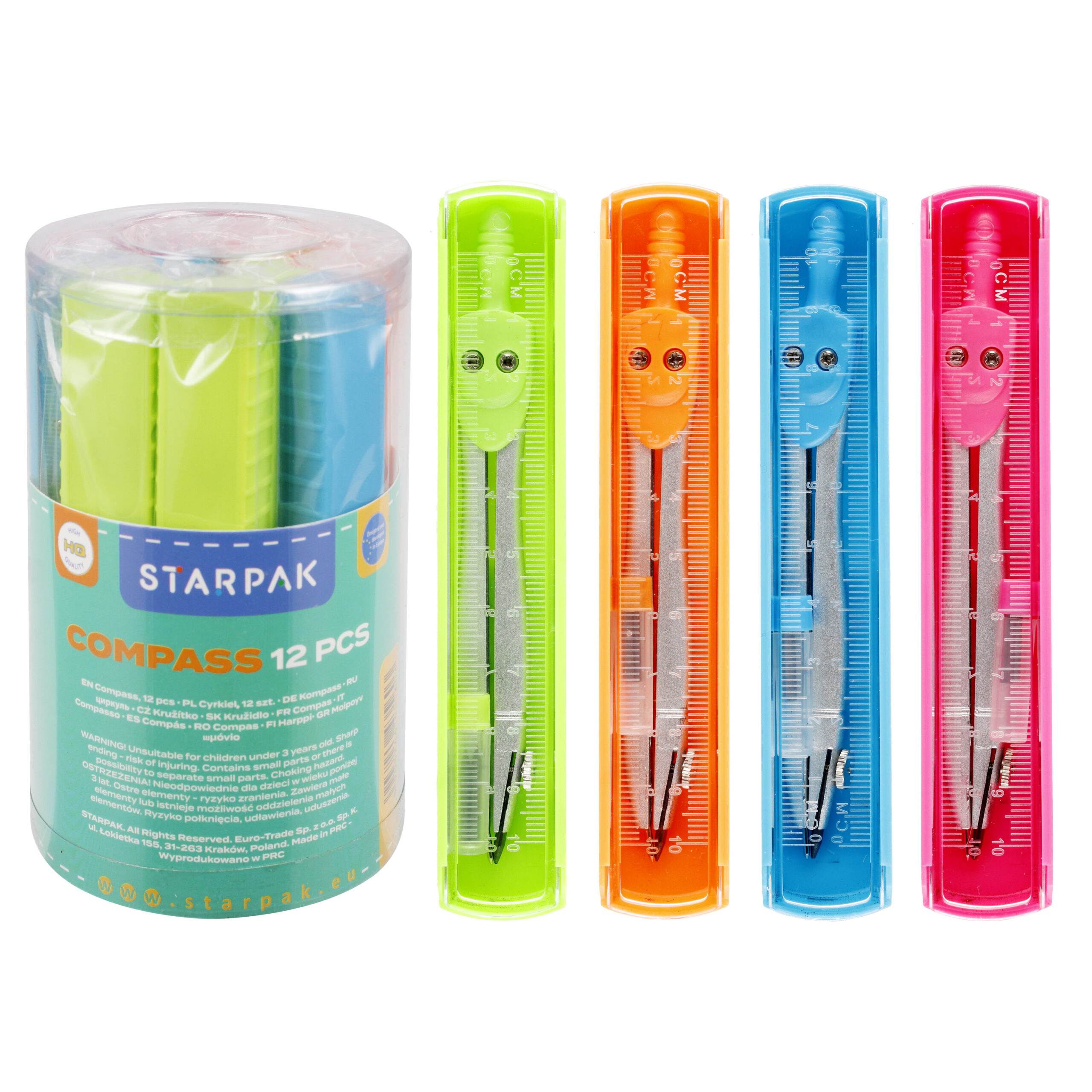 COMPASS + RULER + LEAD REFILLS