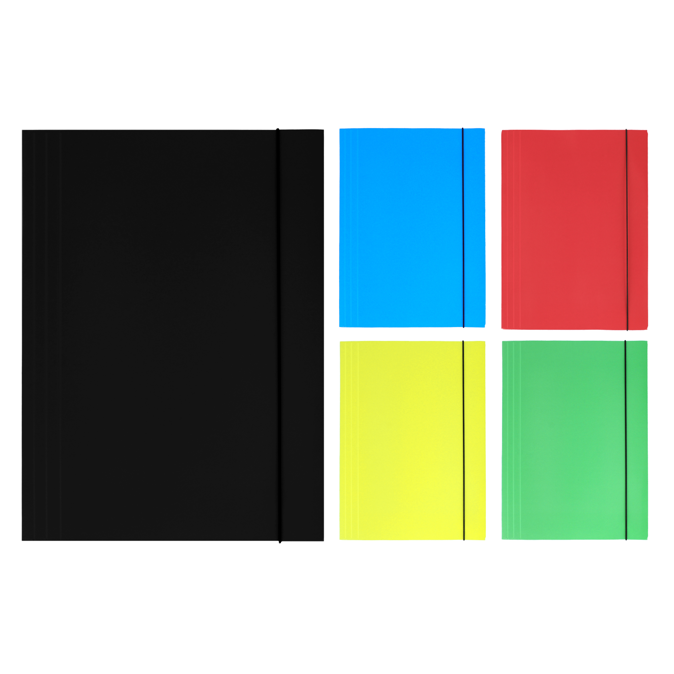 FILE WITH RUBBER BAND A4 MIX COL.