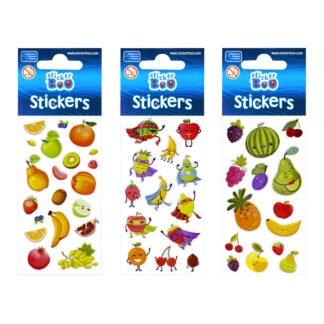 STICKERS 6,6X18CM FRUITS