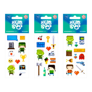 STICKERS 6,6X18CM PIXEL