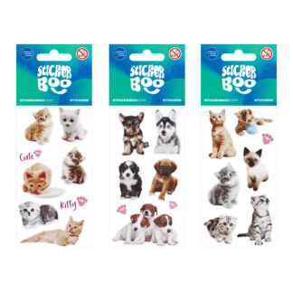 STICKERS 6,6X18CM CUTIES