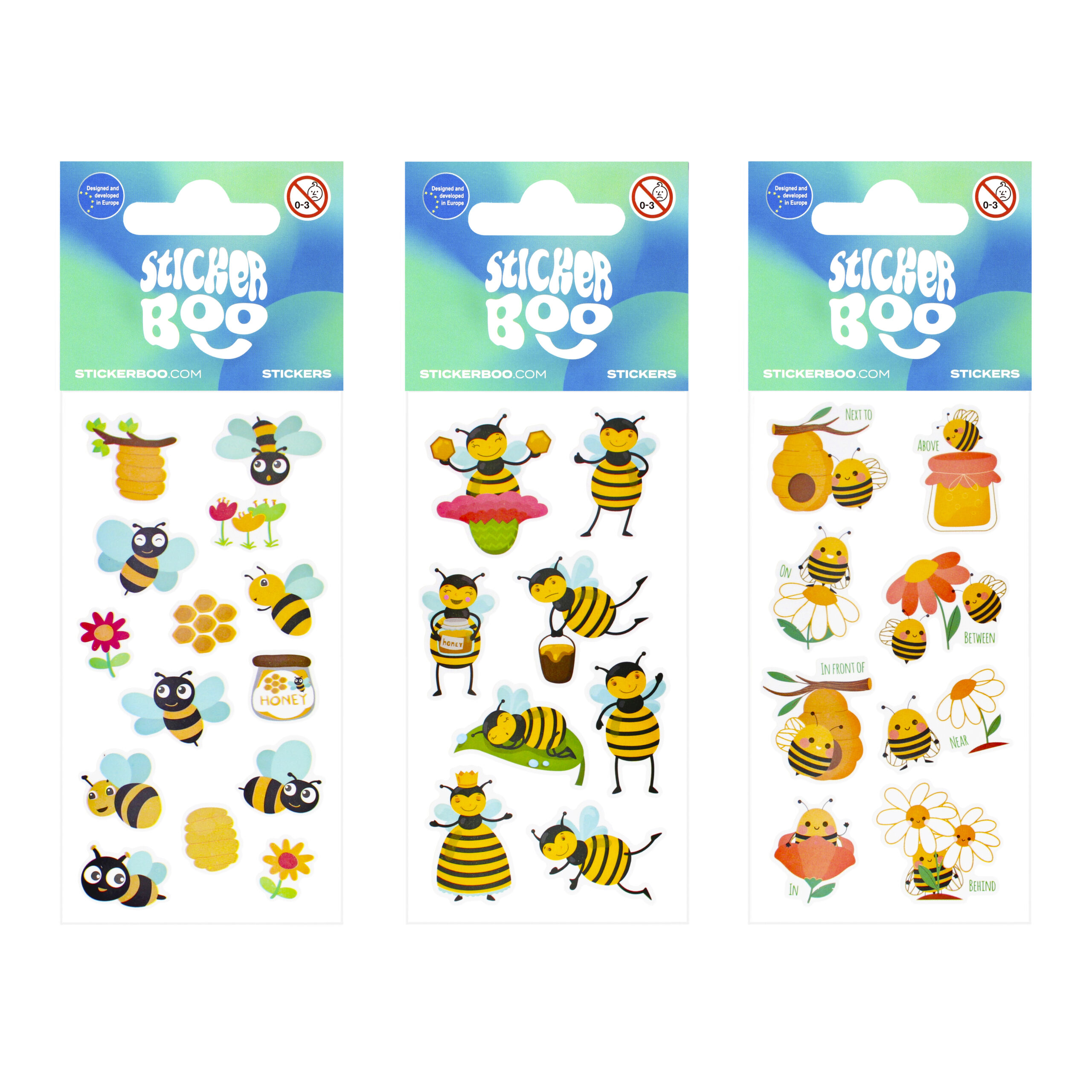 STICKERS 6,6X18CM BEE