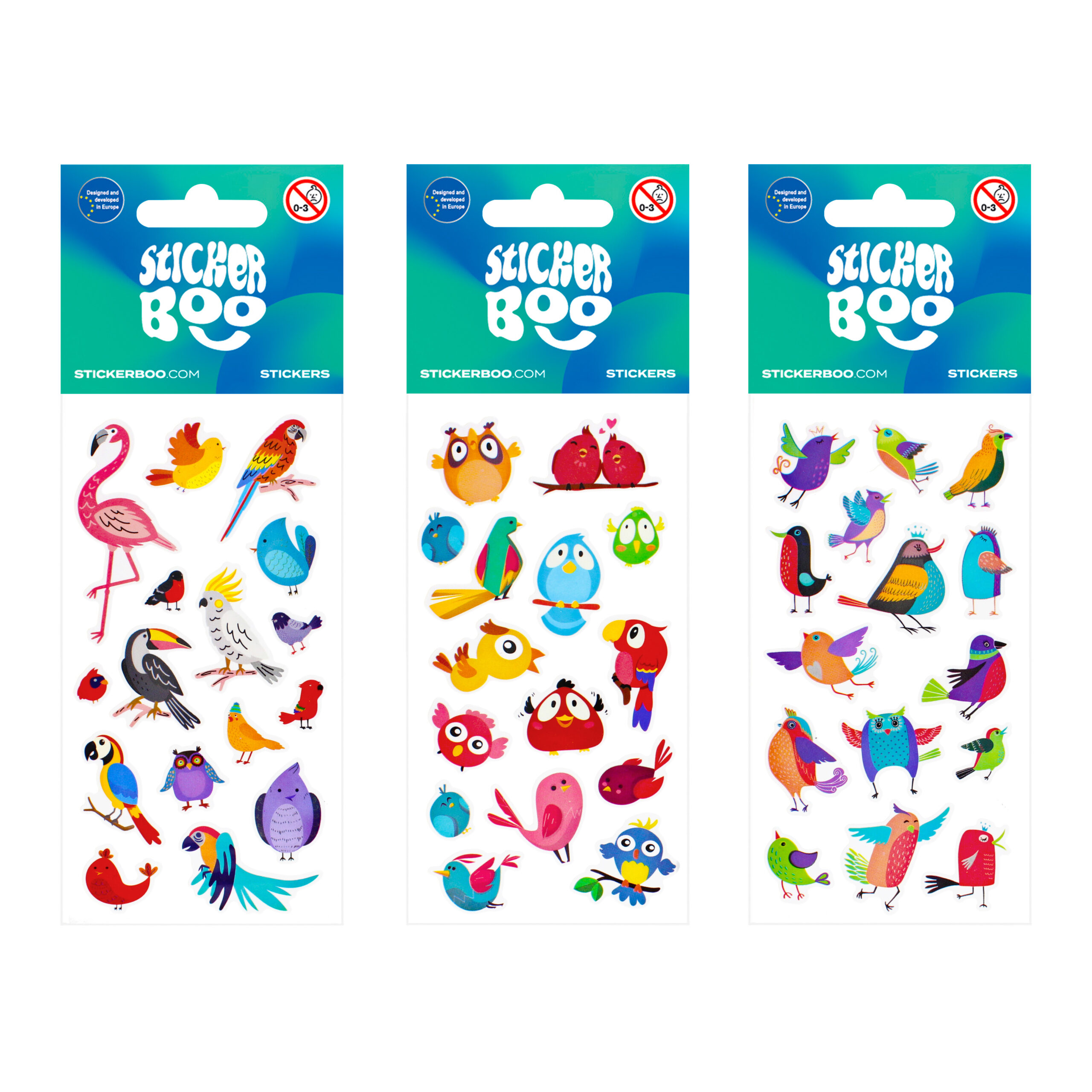 STICKERS 6,6X18CM BIRD