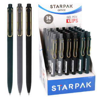 RETRACTABLE  GEL PEN WITH CLIP
