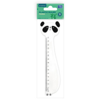 PLASTIC RULER 15CM PANDA