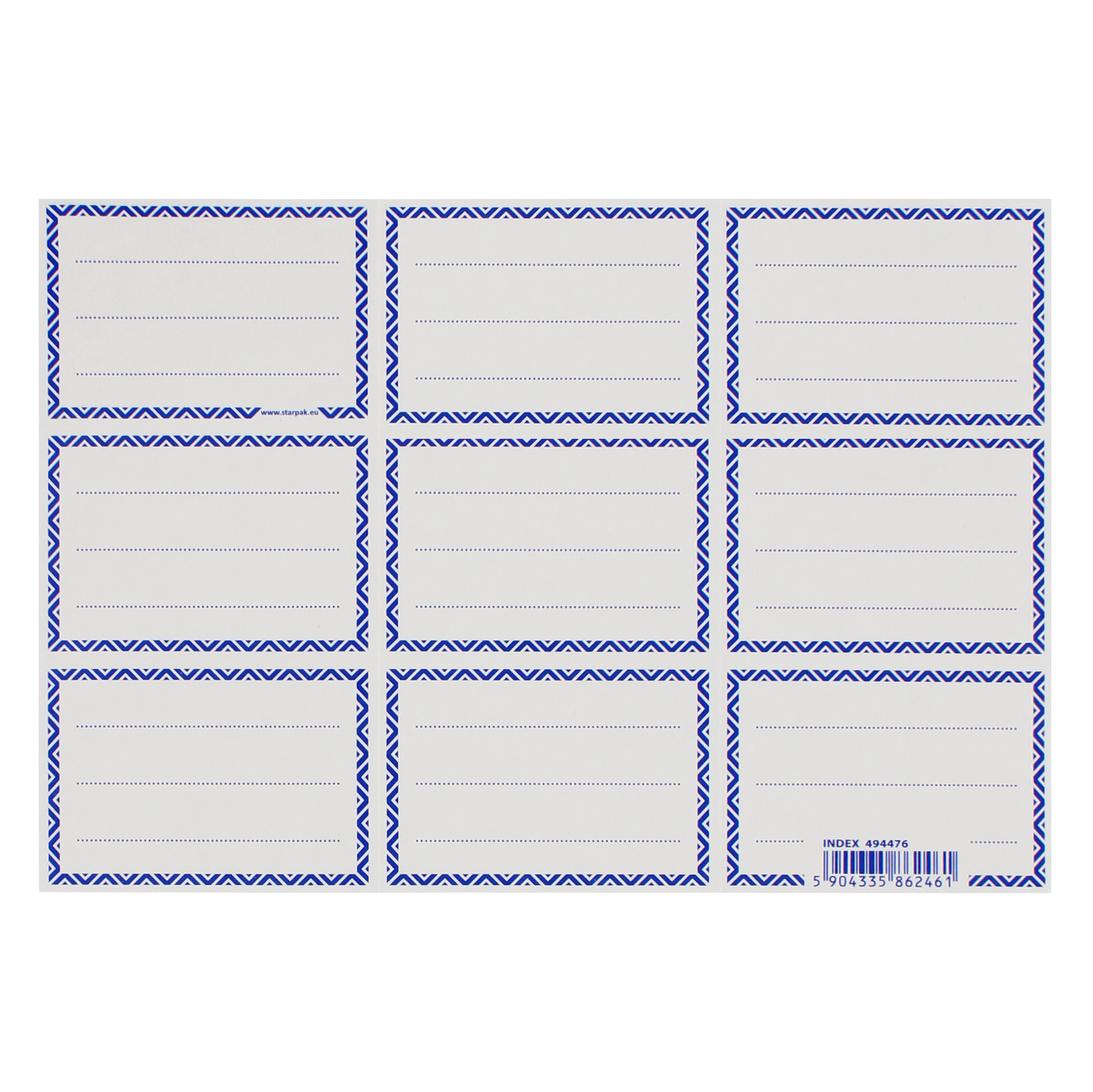 EXERCISE BOOK STICKERS FRAME