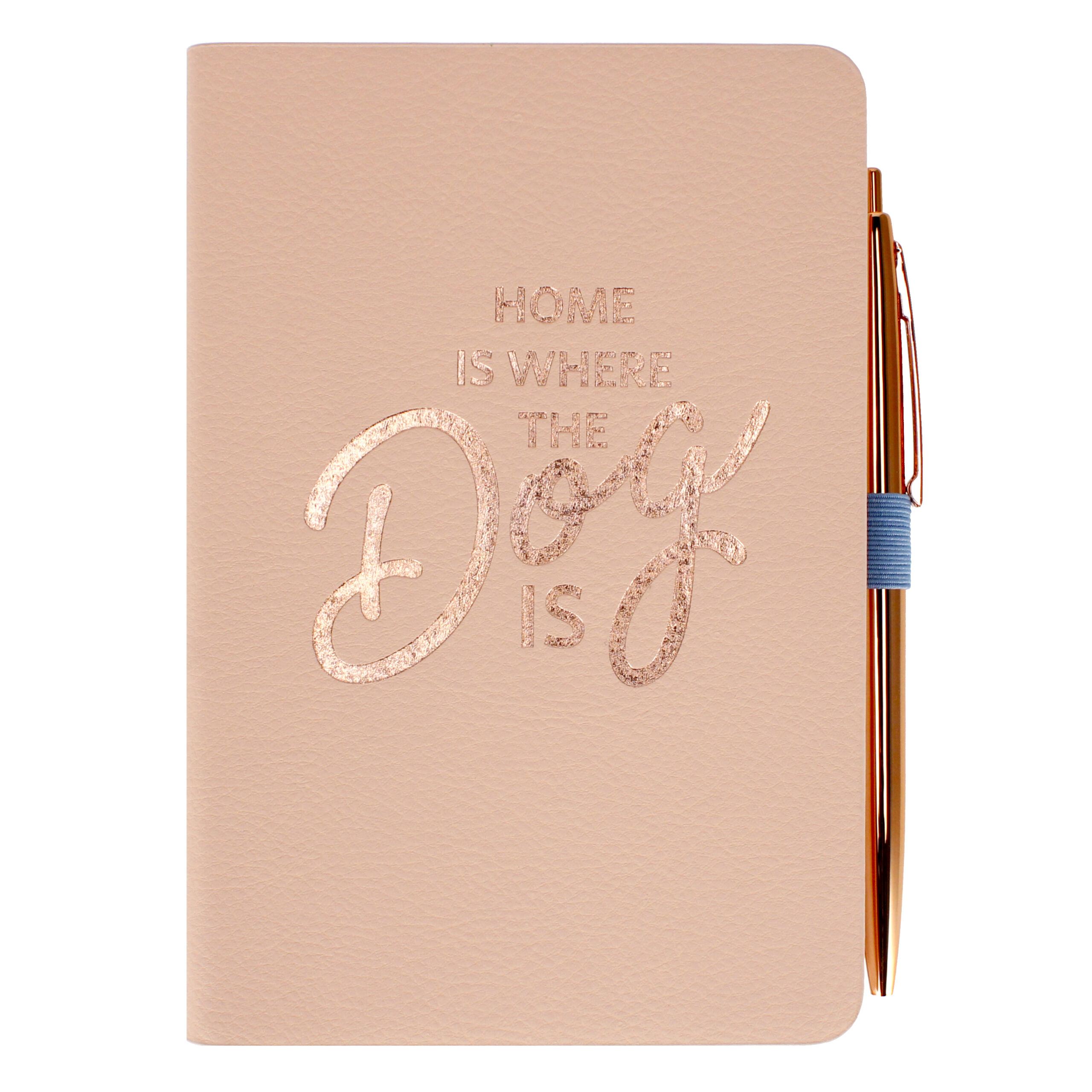 SET NOTES 11x16,5CM WITH BALLPEN ROSE GOLD