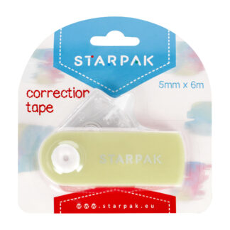 CORRECTION TAPE 5MM/6M STK PASTEL YELLOW