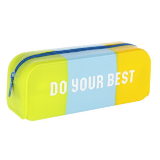 SILICON PENCIL CASE STK TRICOLORE NEON