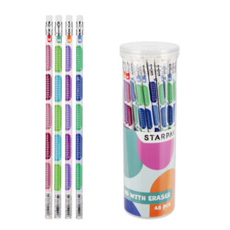 PENCIL WITH ERASER HB 48 PCS, MULTIPLICATION TABLE