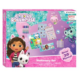 STATIONERY SET: MARKERS, CRAYONS, SHARPENER, PENCIL CASE, SKETCH PAD, ERASER, STICKERS