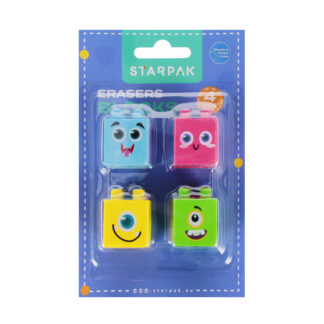 ERASERS 3D PUZZLE 4 PCS BLOCK